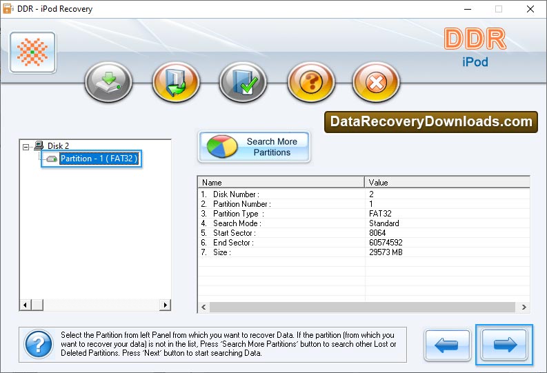 Select the partition