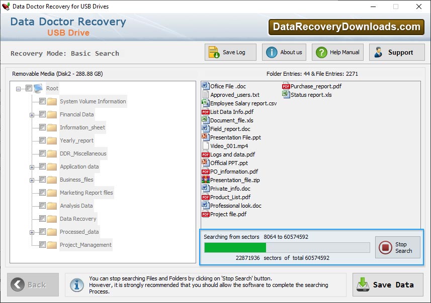 Data Recovery Process is going on